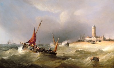Fishing Boats in a Squall off Dungeness Spit by Henry King Taylor